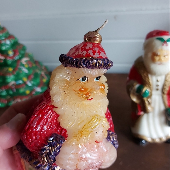Two vintage Santa candles - Picture 8 of 15